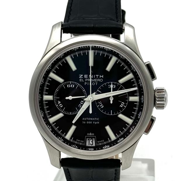 Zenith Captain Chronograph 03.2117.4002 Stainless steel Black 2015