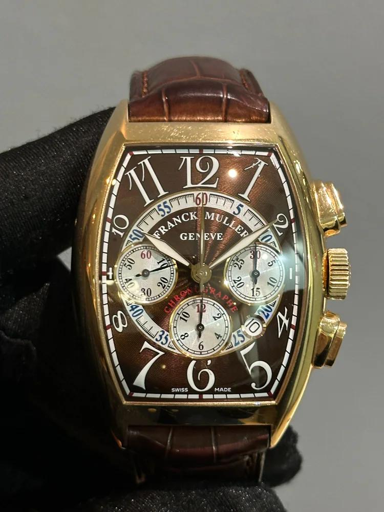 Franck Muller Cintrée Curvex 8880 CC AT BR Rose gold Brown Czech