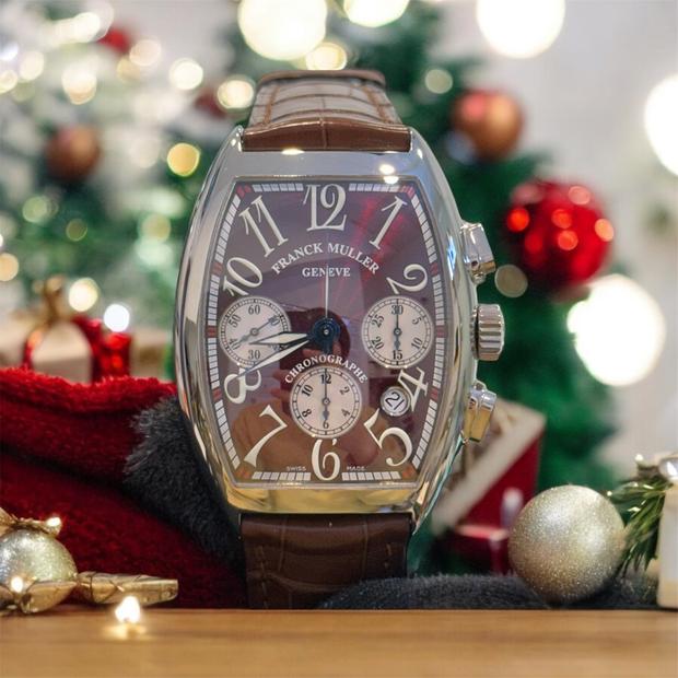 Franck Muller Cintrée Curvex 7880 CC AT Stainless steel Burgundy