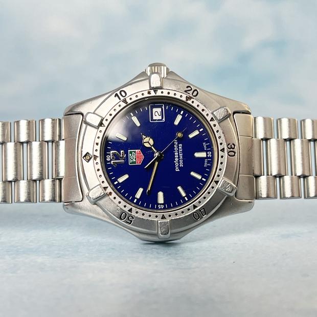 TAG HEUER　962.213　2000 Professional 新品電池 TAG Heuer 2000 962.213 Stainless steel Blue 1987 Netherlands