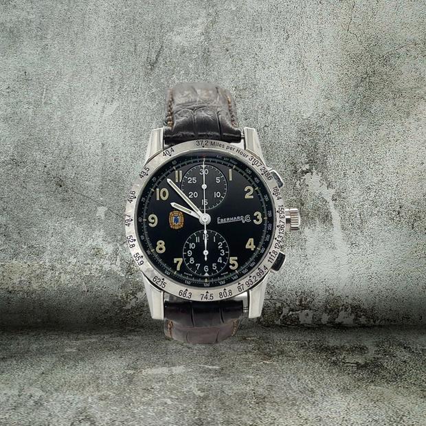 Eberhard & Co. Tazio Nuvolari 31030 Stainless steel Black 1992