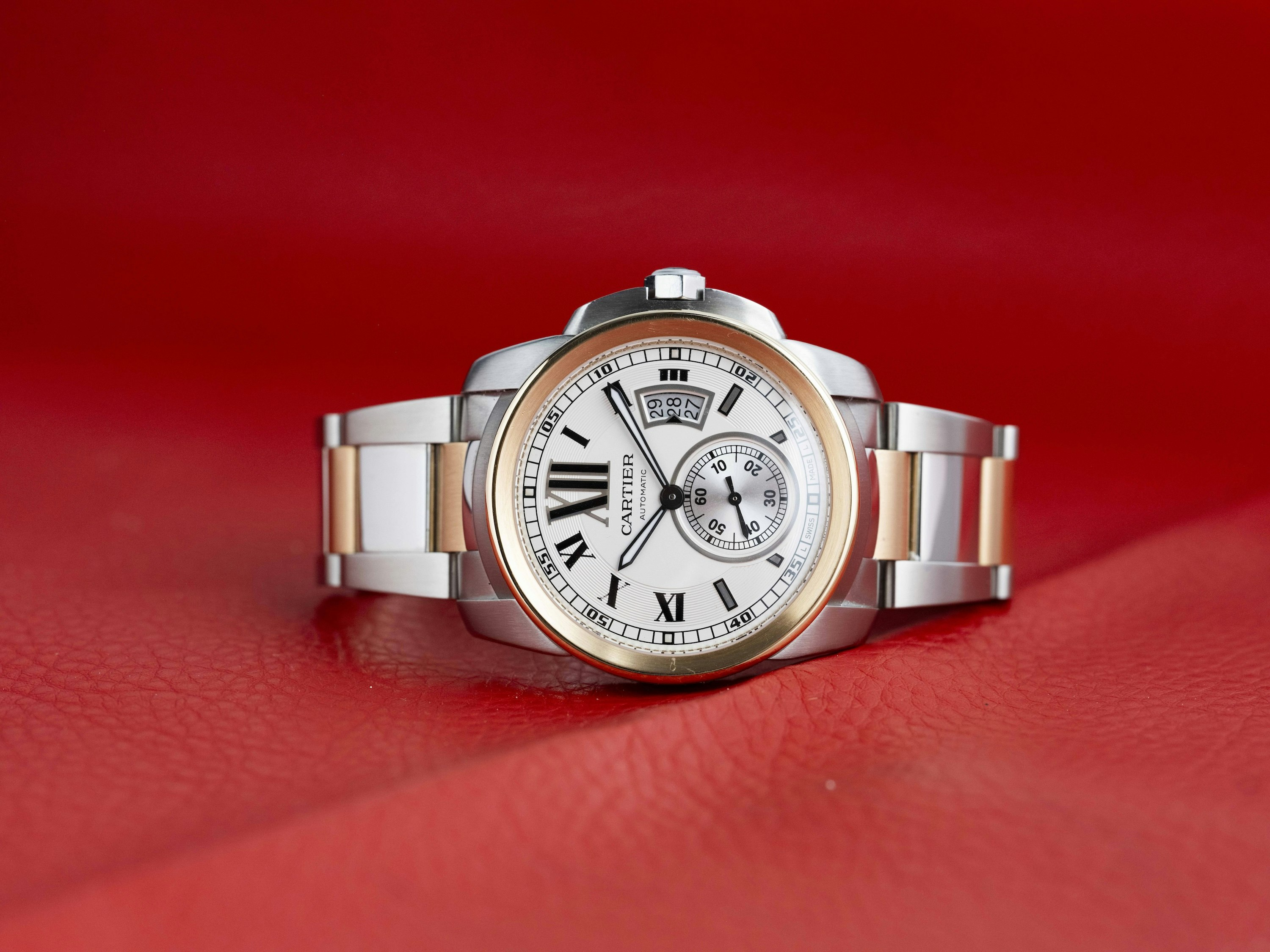 Cartier Calibre de Cartier W7100051 Rose gold and Stainless steel