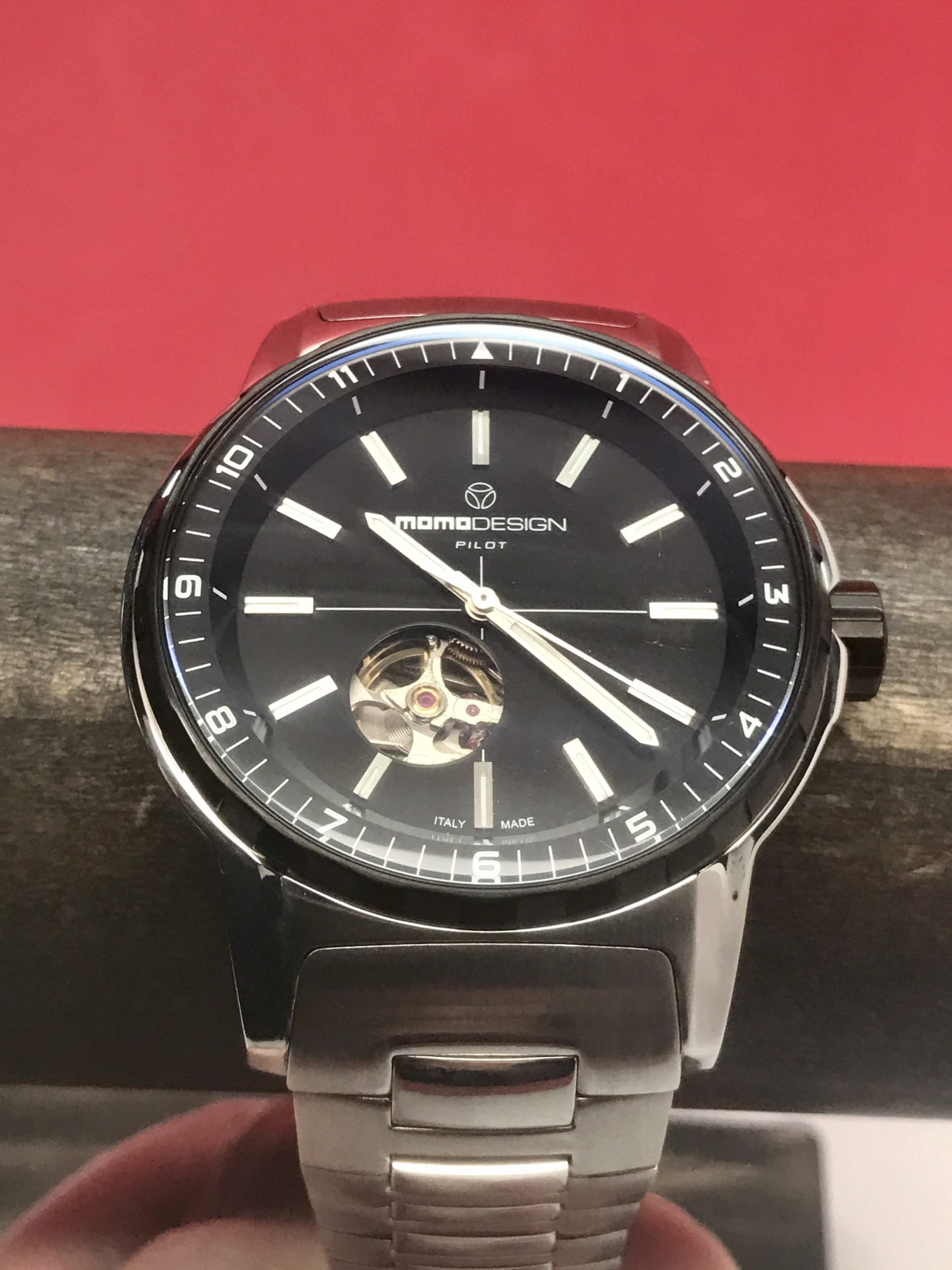 Momo Design Pilot Heritage Open Heart Stainless steel Black United