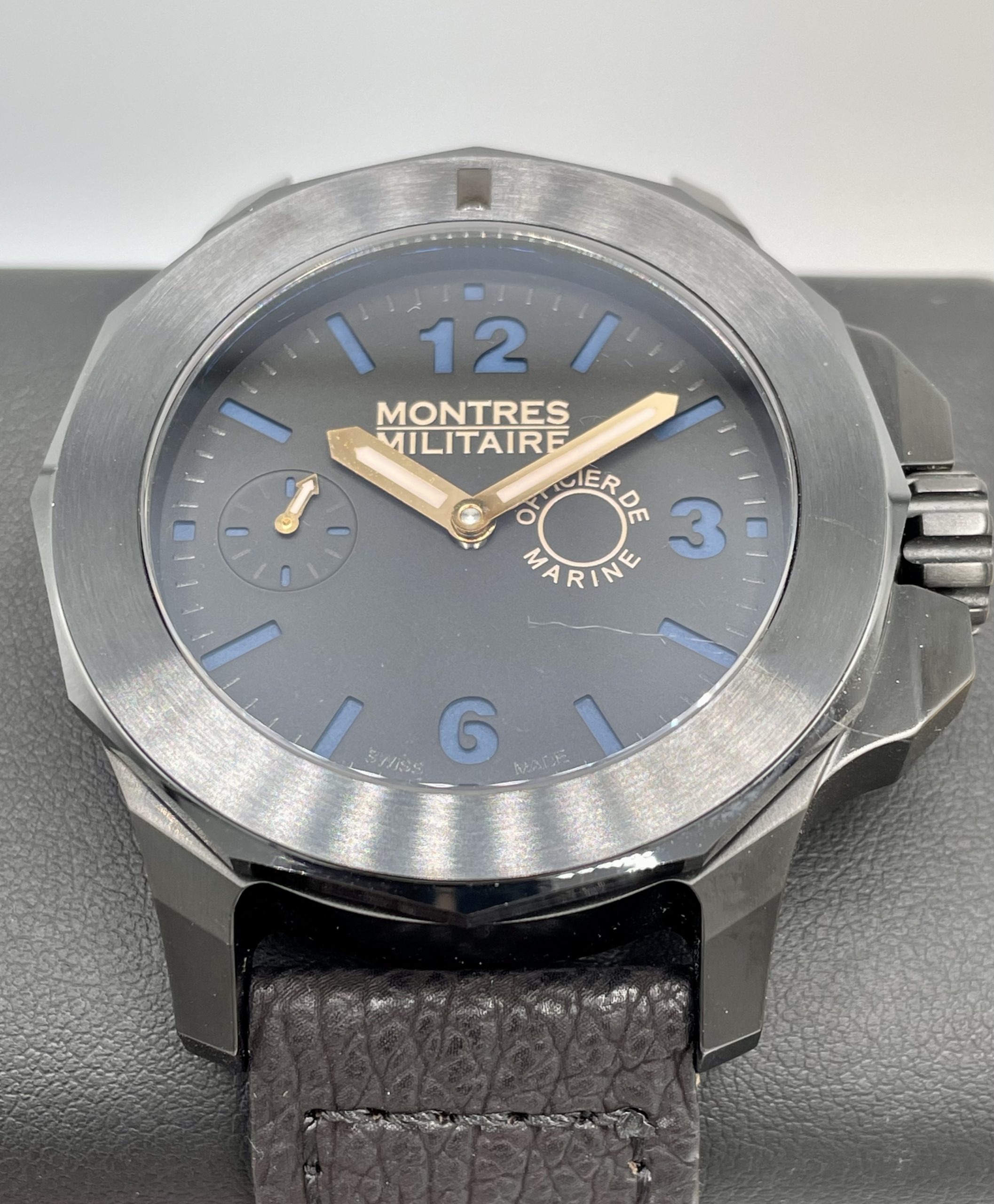 MONTRESMILITARE Montres Militaire Officier De Marine Black Stealth