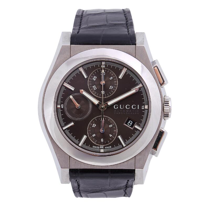 GUCCI Gラウンド YA101505 楽天市場】グッチ GUCCI Gラウンド YA101505 ブラック文字盤 SS