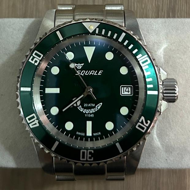Squale Y1545 Stainless steel Green Singapore | Dealer | EveryWatch