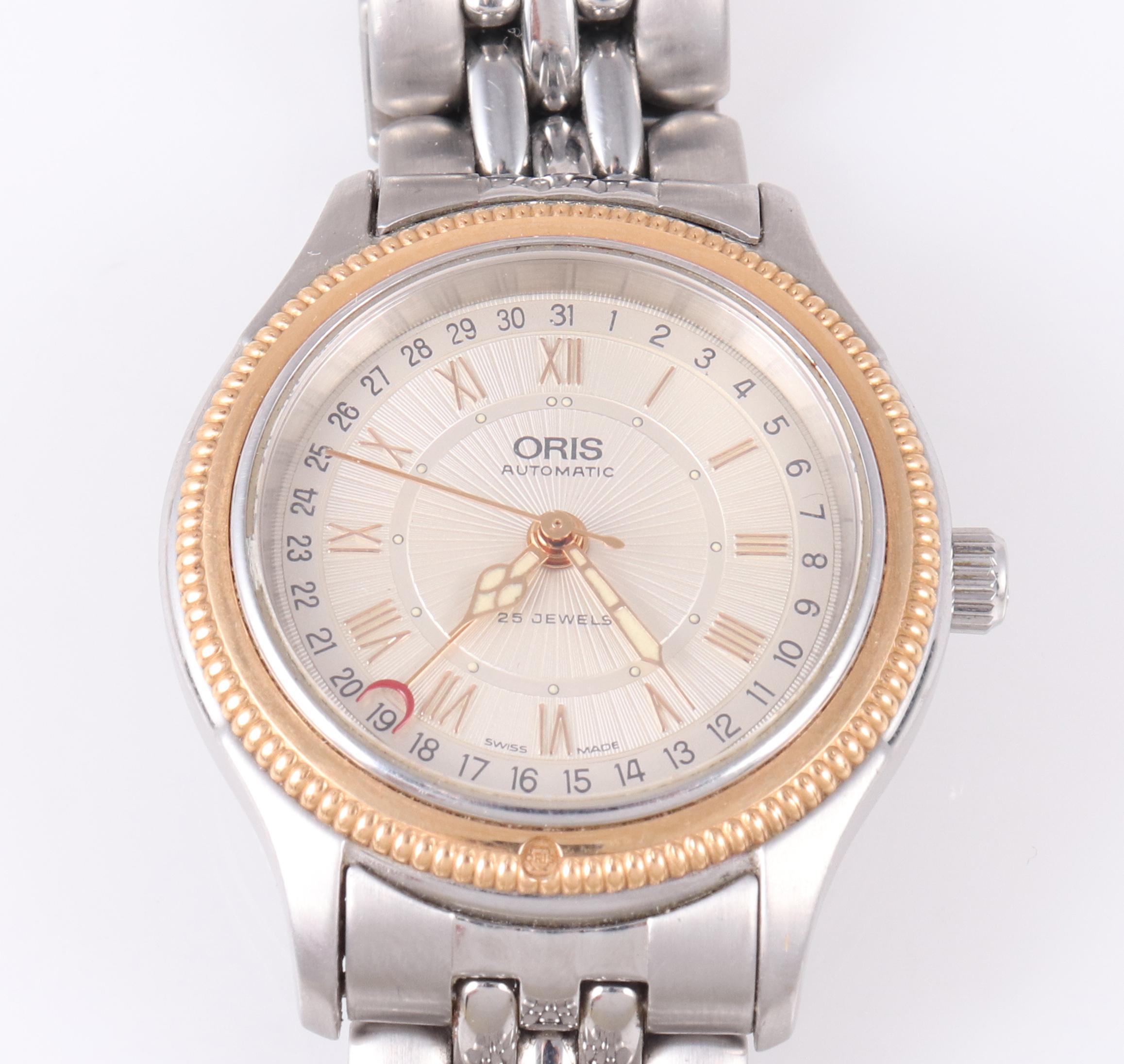 Oris 7465 Stainless steel and Gold-plated Cream Austria | jewelry