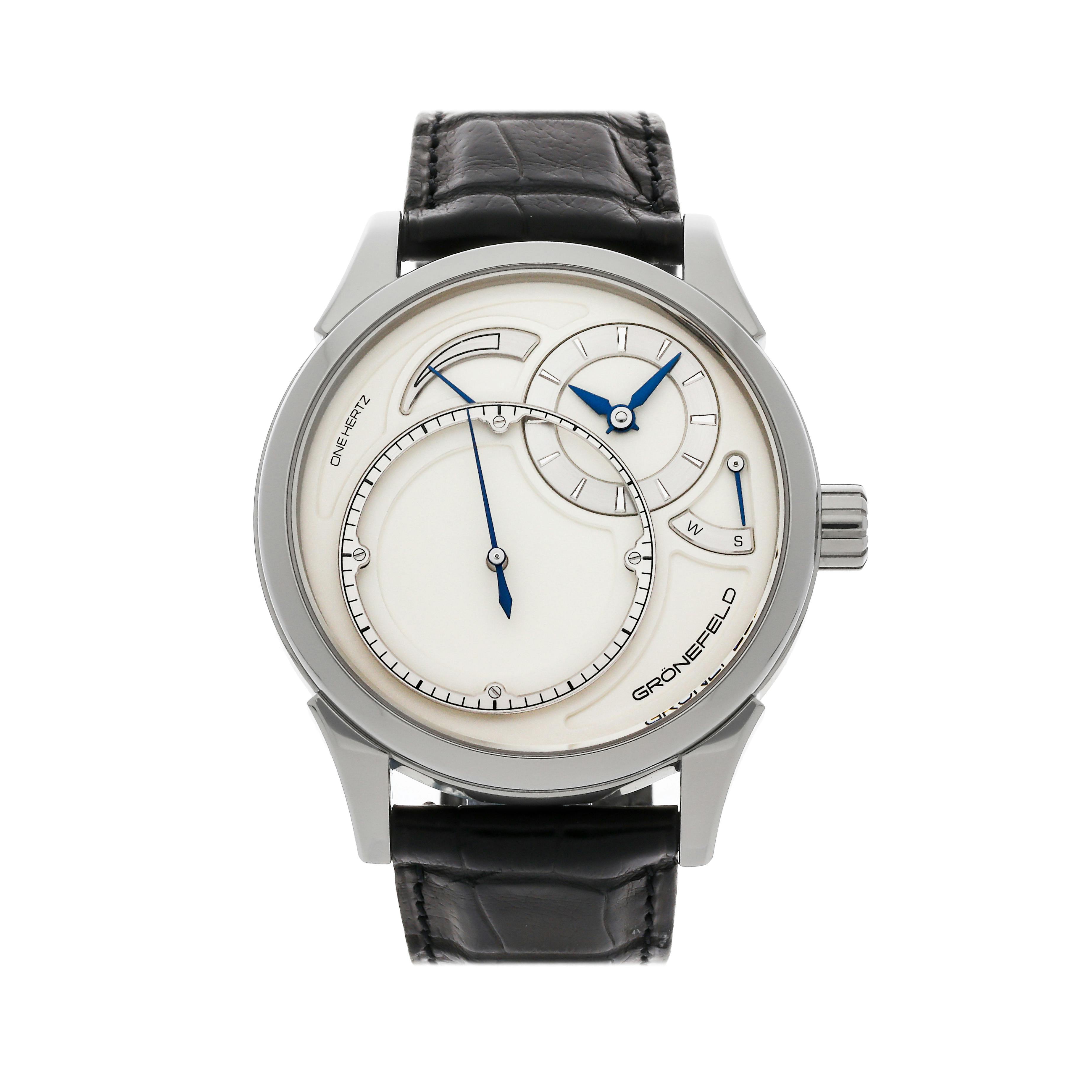 Grönefeld 1896 One Hertz Classic Limited Edition Titanium Silver