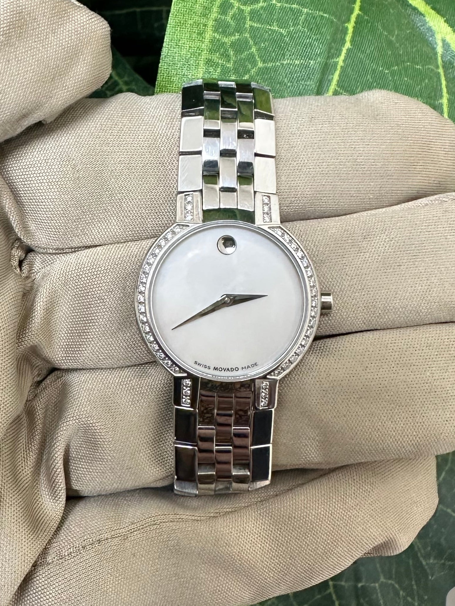 Burberry Women’s Nova Diamond St Steel Silver 28mm Swiss Made Watch BU1386 #599 Burberry Stainless Steel Diamond Padlock Watch - Ann main image 3