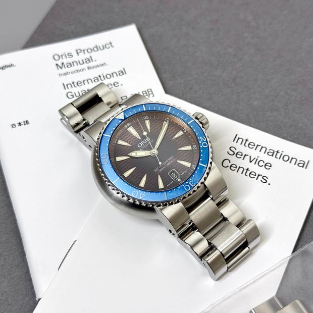 オリヒメページ Oris TT1 7533P Stainless steel Blue 2008 Japan | Dealer | EveryWatch