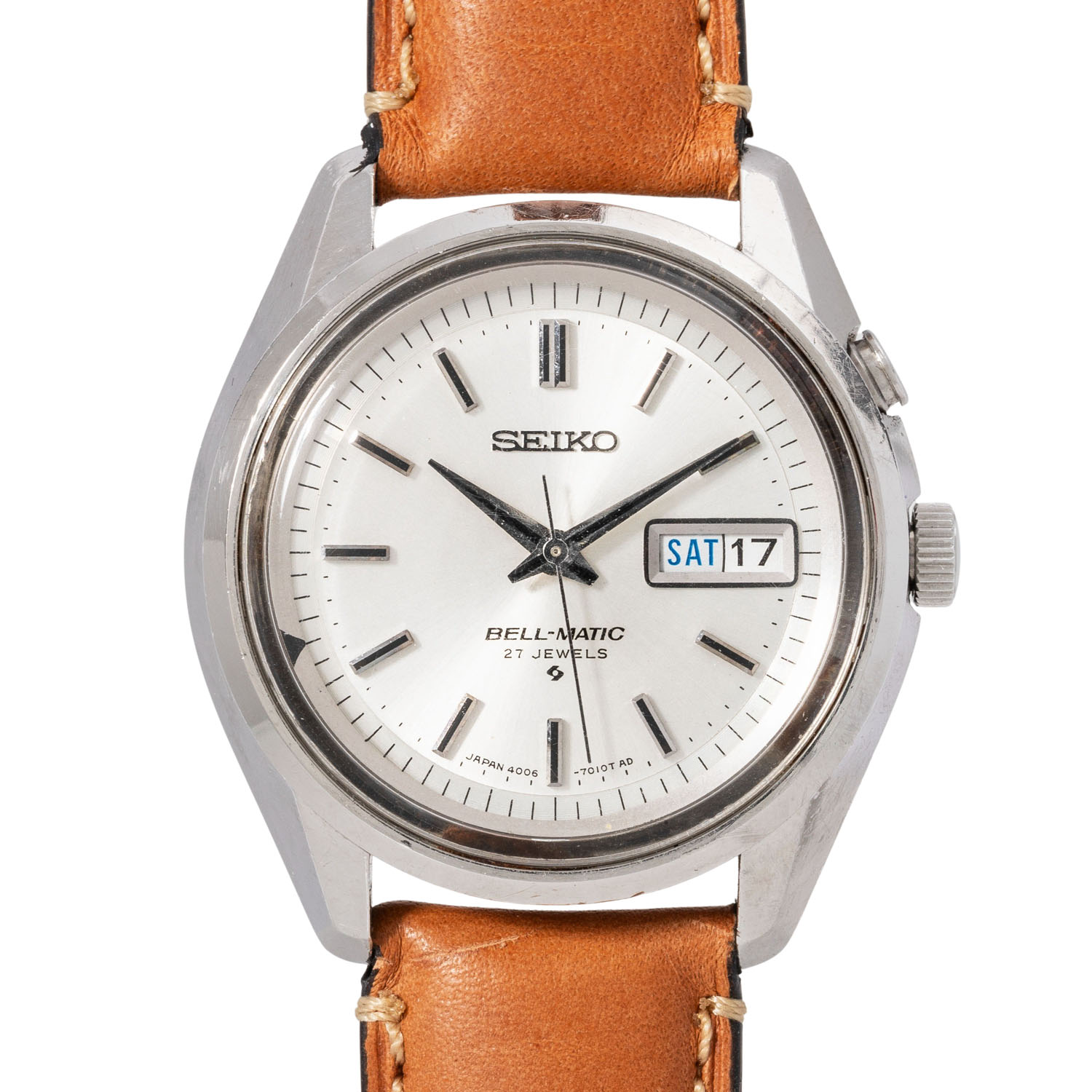 Seiko Bell-Matic 4006-6020 Stainless steel Black 1970 Dealer