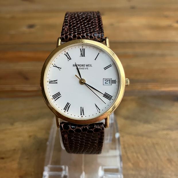 Raymond Weil 5507-2 18k yellow gold White 1985 United Kingdom