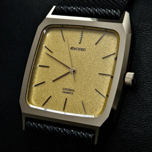 613ページ Citizen Exceed 2730-271742K Stainless steel Golden 1983