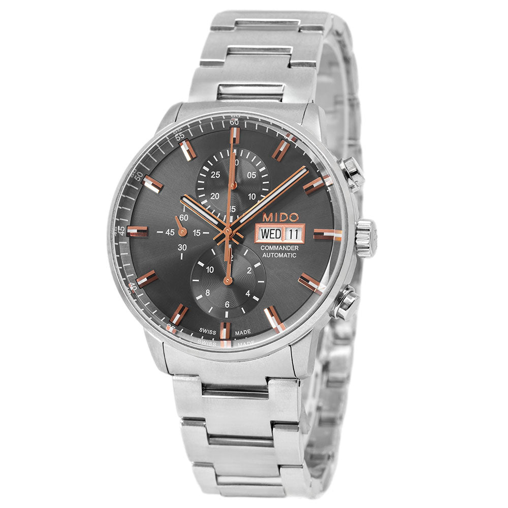 Mido Commander M016.414.11.061.00 Stainless steel Gray | Dealer