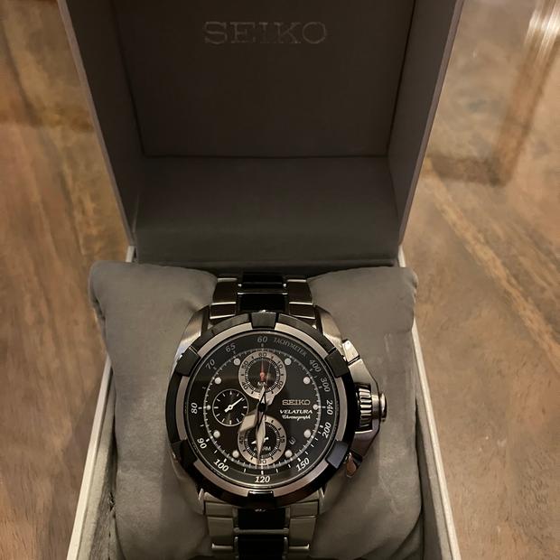 SEIKO ベラチュラ クロノグラフ 7T62-0HD0 Seiko Velatura 7T62-0HD0 Stainless steel Black Netherlands