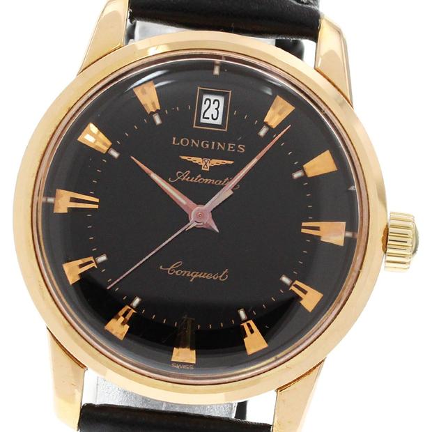 【最終値引き】LONGINES クォーツ ゴールド ブラックレザー longines-conquest-heritage-l1-