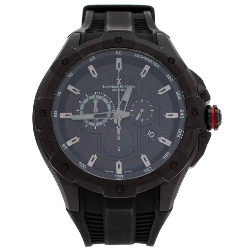 ベルンハルトマイヤー Bernhard H. Mayer 腕時計 メンズ クォーツ クロノグラフ ダークネイビー系 2503LS079 Bernhard H. Mayer Victor Chronograph Stainless steel and Black PVD