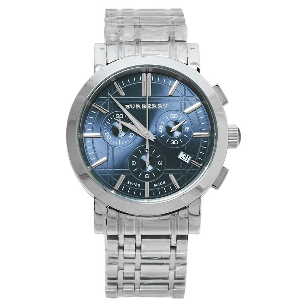 Burberry Heritage Chronograph BU1360 Stainless steel Blue United