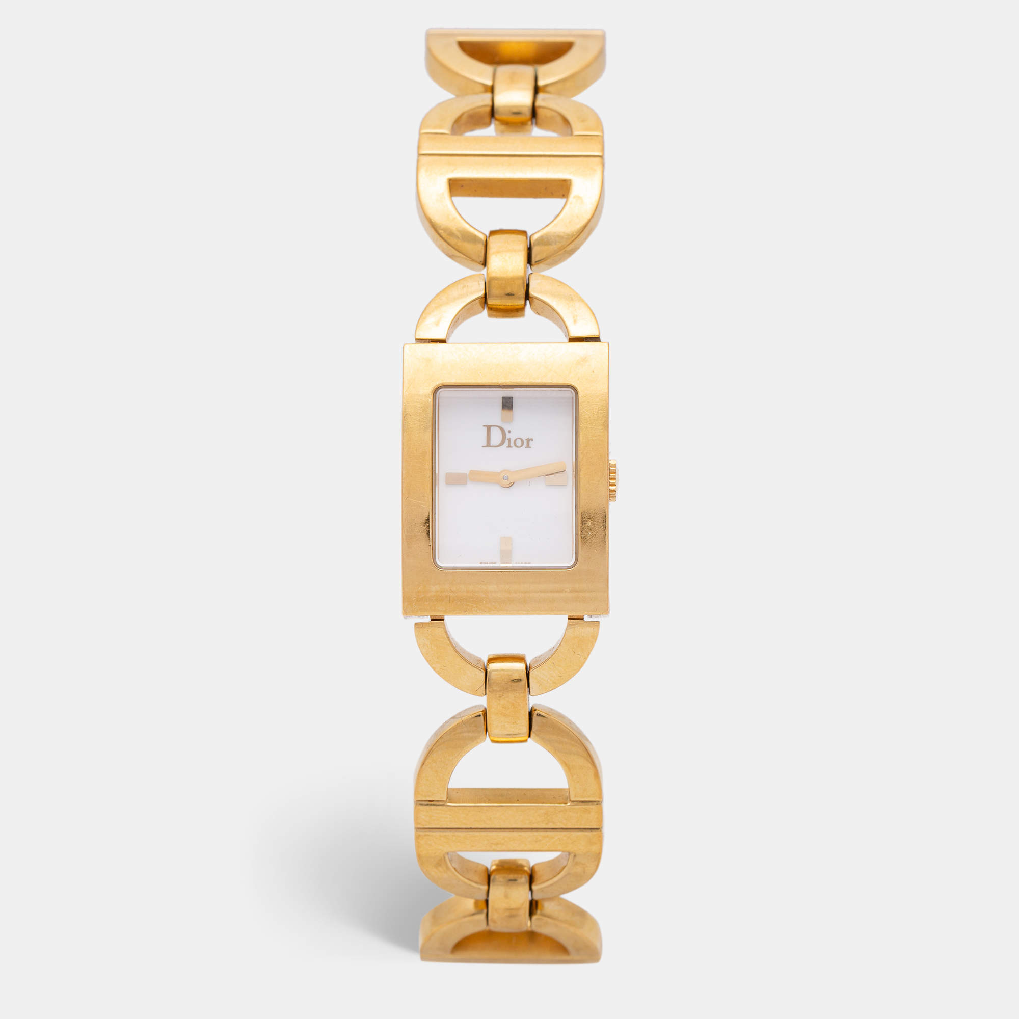 まこっちゃんdiorプレステージ Dior Malice D78-159 Stainless steel and Gold-plated White United