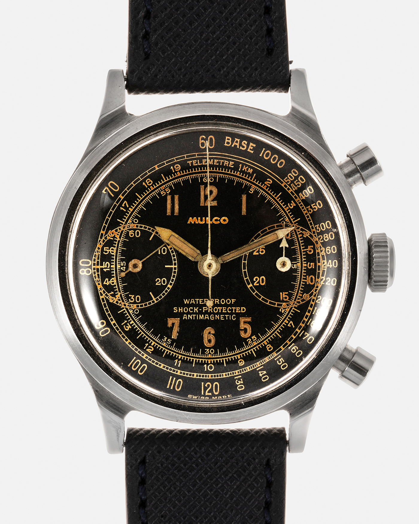 Mulco Black and Silver Chronograph Watch Something we don main image 4