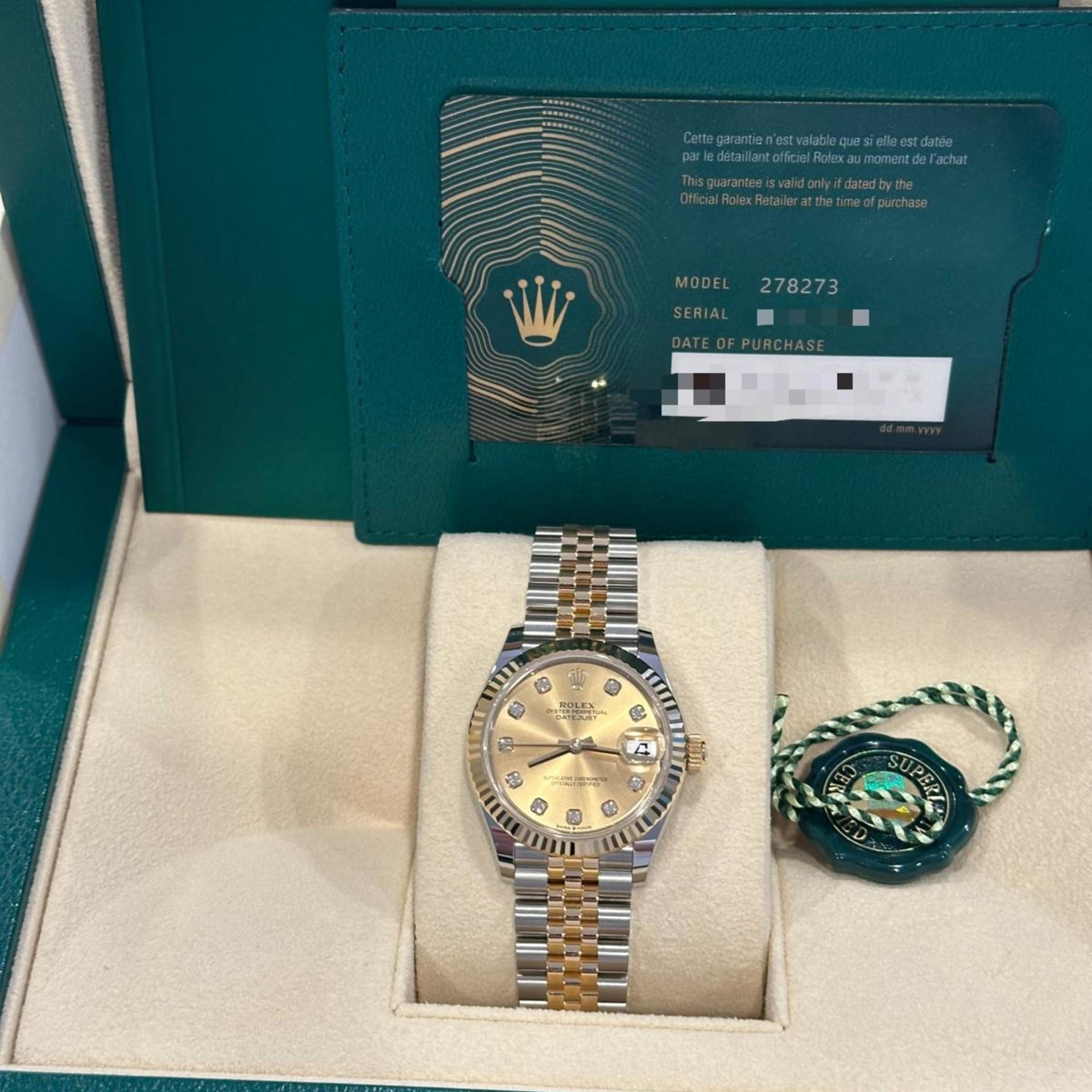 Rolex Datejust 278273-0026 Stainless steel Champagne 2024 | Dealer