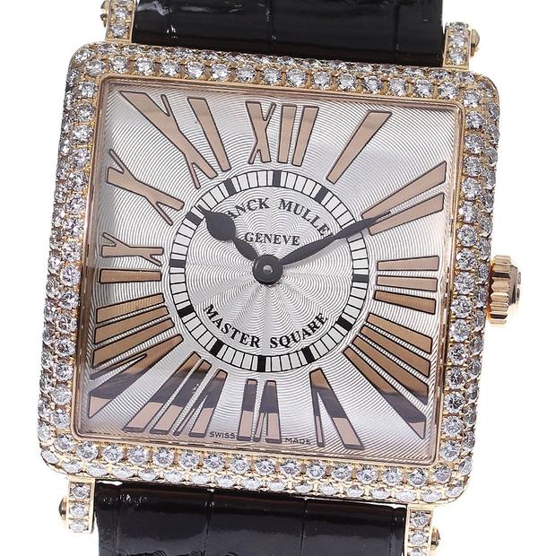 Franck Muller Master Square 6002 M QZ D Rose gold Silver Japan