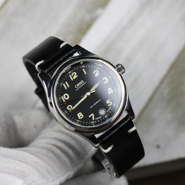 腕時計 ORIS オリス モダンクラシック 7490 自動巻 25石 デイト 裏スケ 