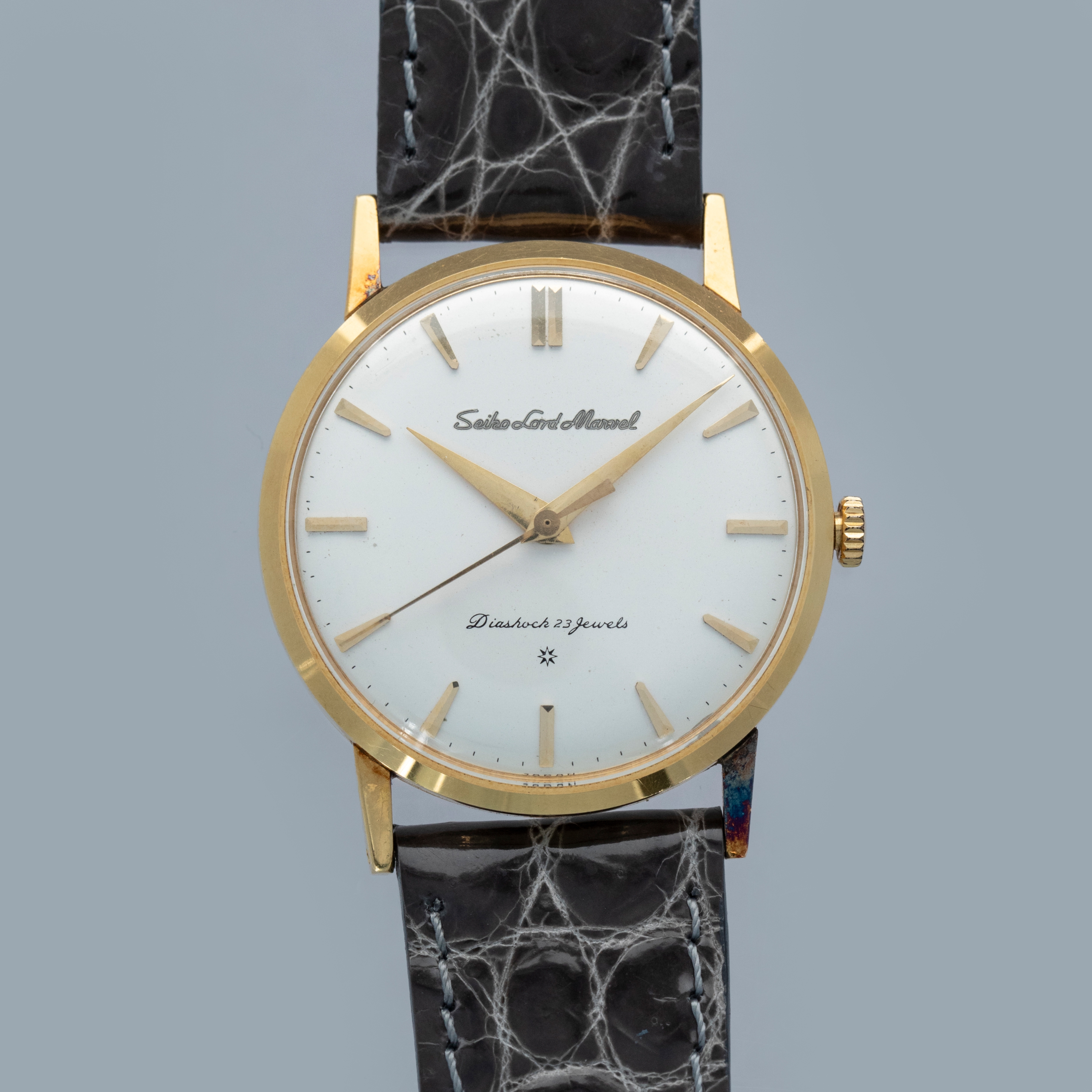 Seiko Lod Marvel 14036 18k yellow gold Silver 1959 United States