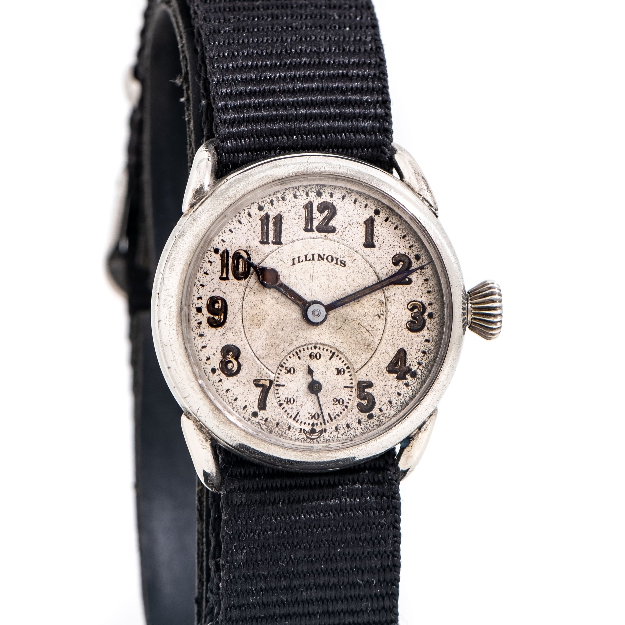 Illinois Watch Company Model Nickel Plating Silver 1917 Dealer