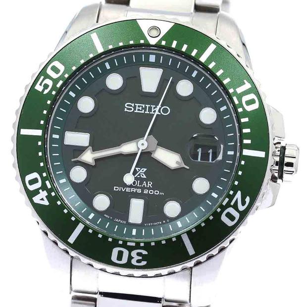 Seiko Solar SNE579P1/V157-0DF0 Stainless steel Green Japan