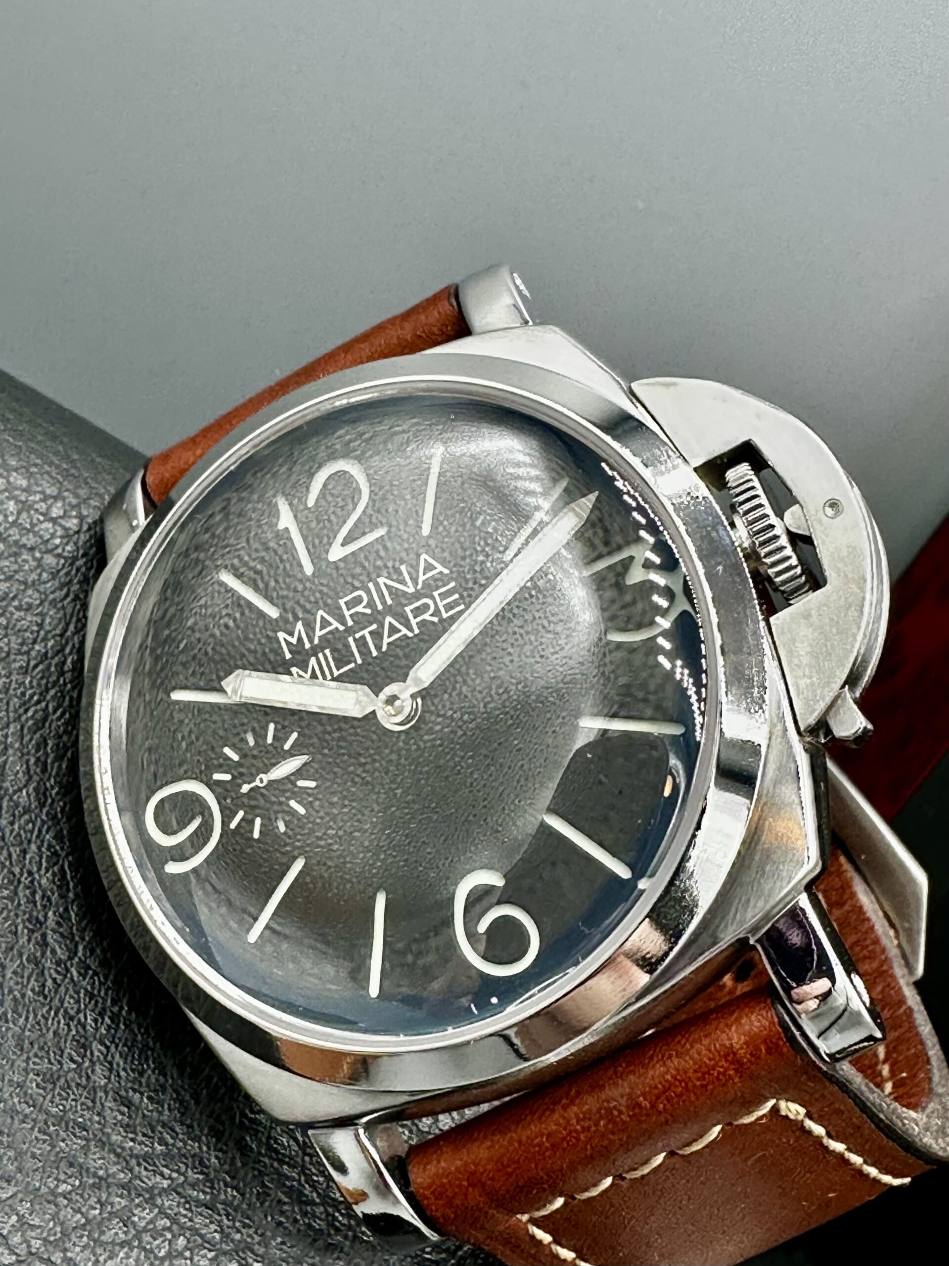 恵比寿時計修理工房 カスタムマリーナミリターレ 47mm 高級ETA6497