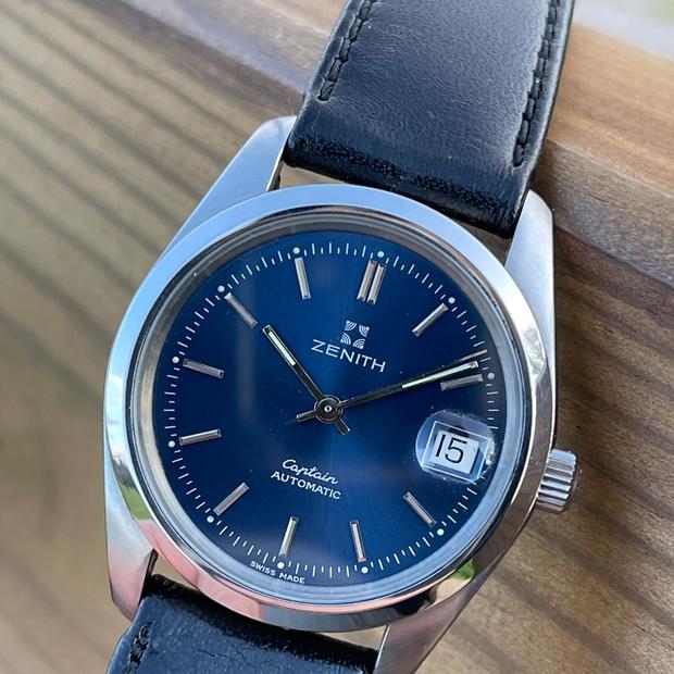 Zenith Captain 02.0350.467 Stainless steel Blue 1990 Italy