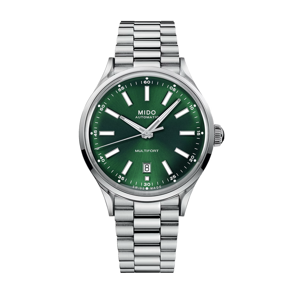 Mido Multifort M040.407.11.091.00 Stainless steel Green Italy