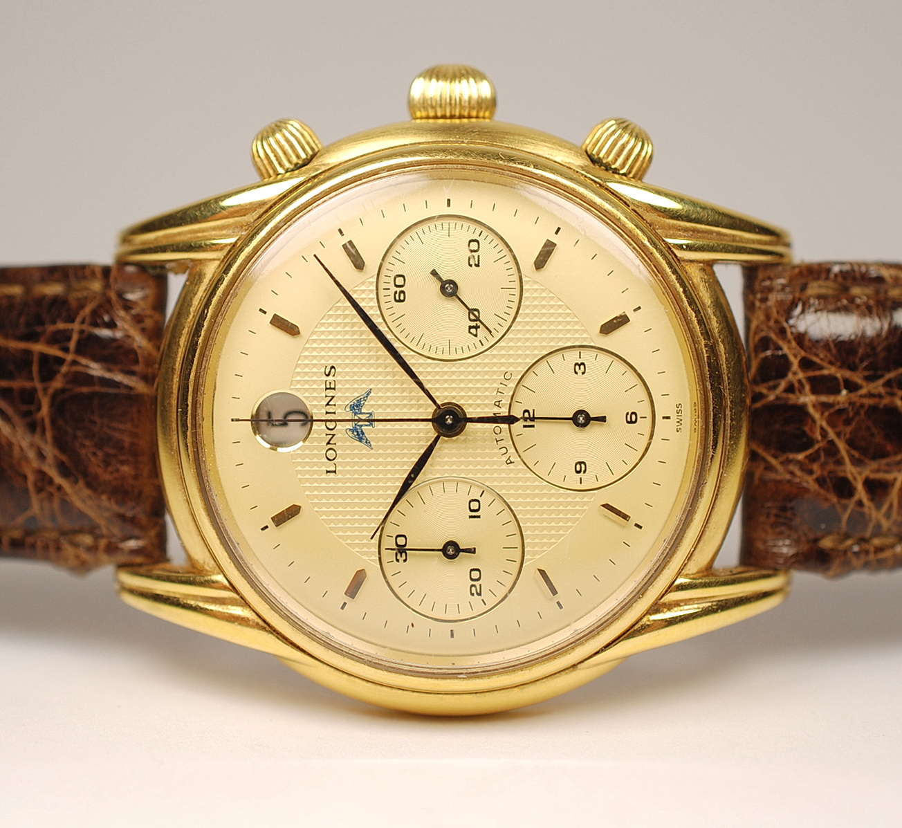 Longines Collection 125° L4.661.2 Yellow gold Champagne 1990 Italy