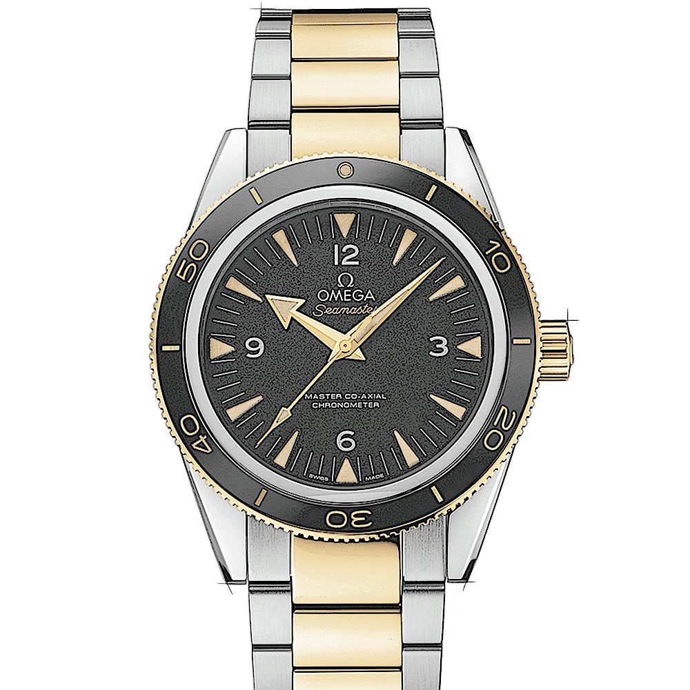 OMEGA Seamaster 腕時計 ブラック/ゴールド Omega Seamaster Automatic 14K Gold circa 1950's