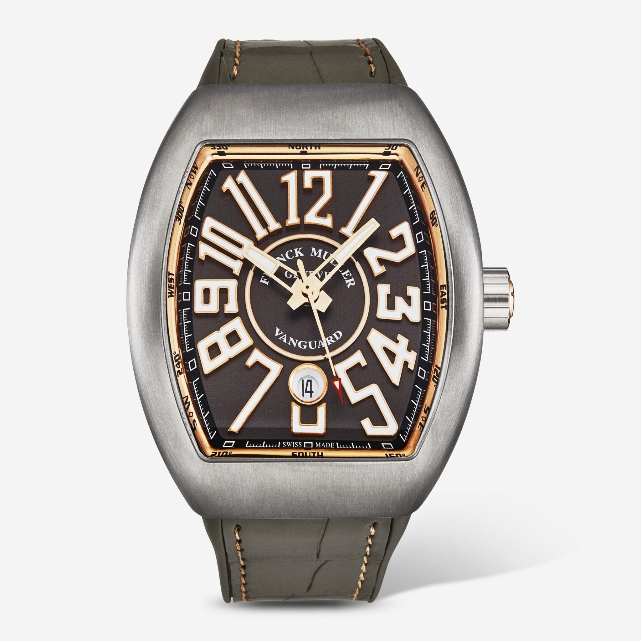 Franck Muller Vanguard 45SCBLKBLKGRY-1 Titanium and 18k gold Gray