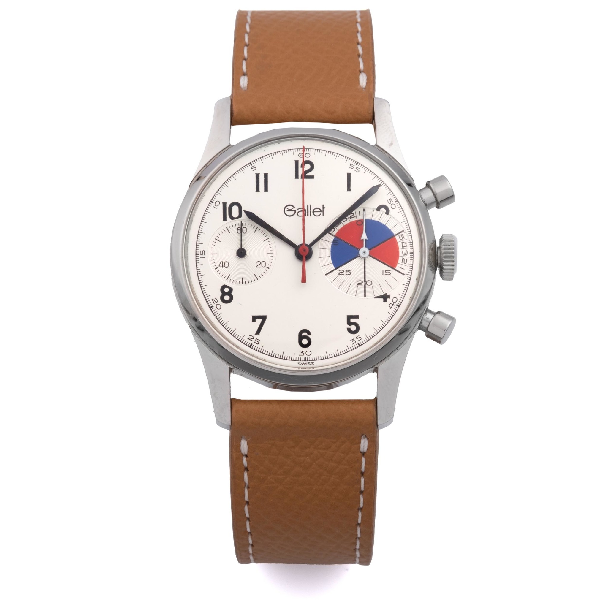 Gallet JIM CLARK Stainless steel Black 1960 Fine, Rare