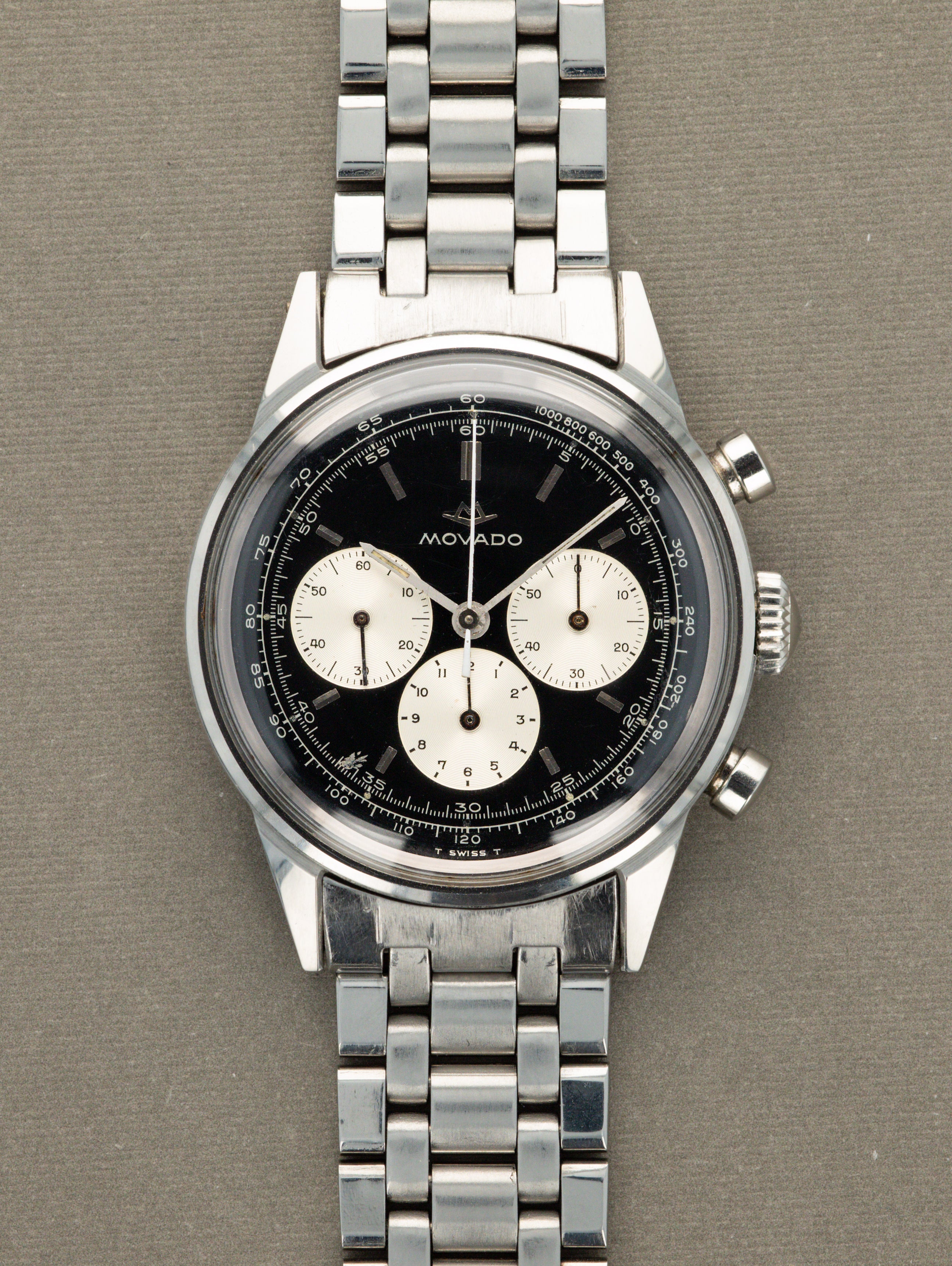 Movado M95 Chronograph Stainless steel Black 1969 | Dealer