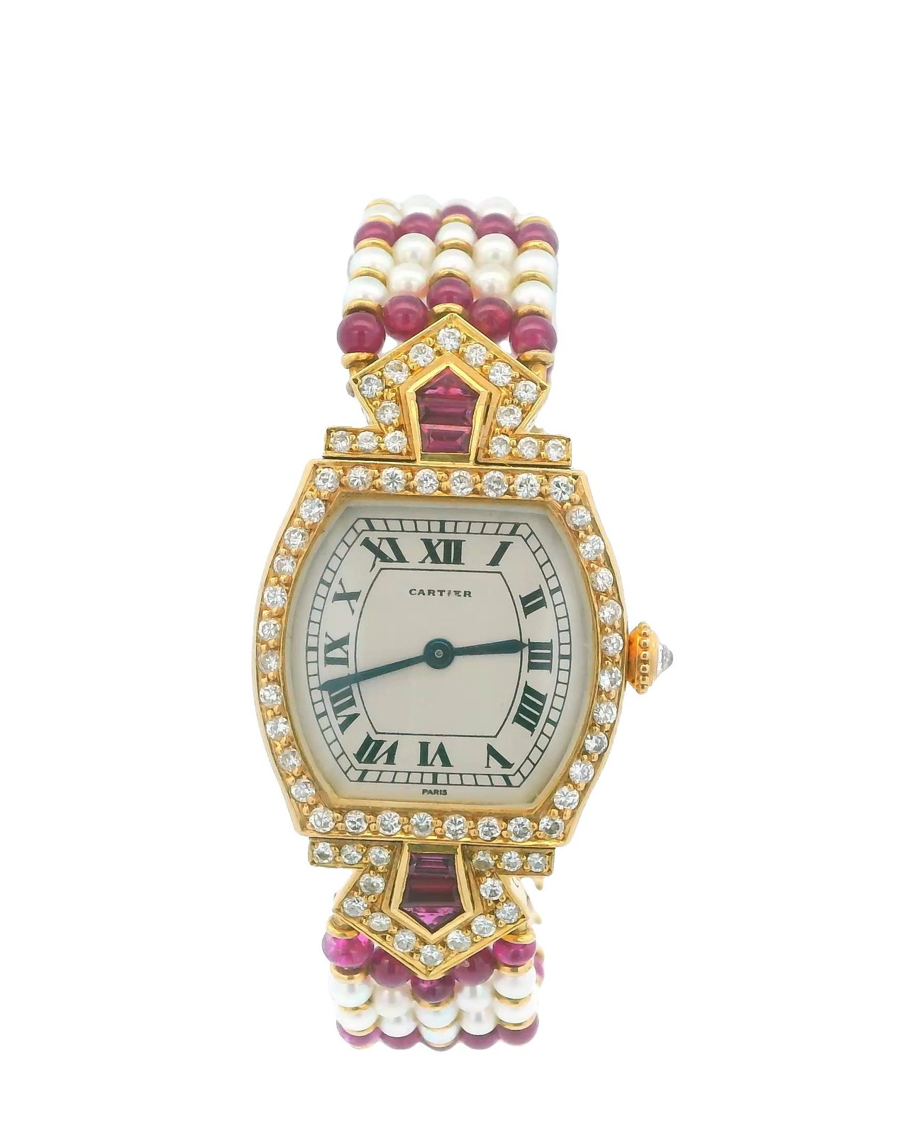 Cartier Tonneau W1517456 Yellow gold Silver | Dealer
