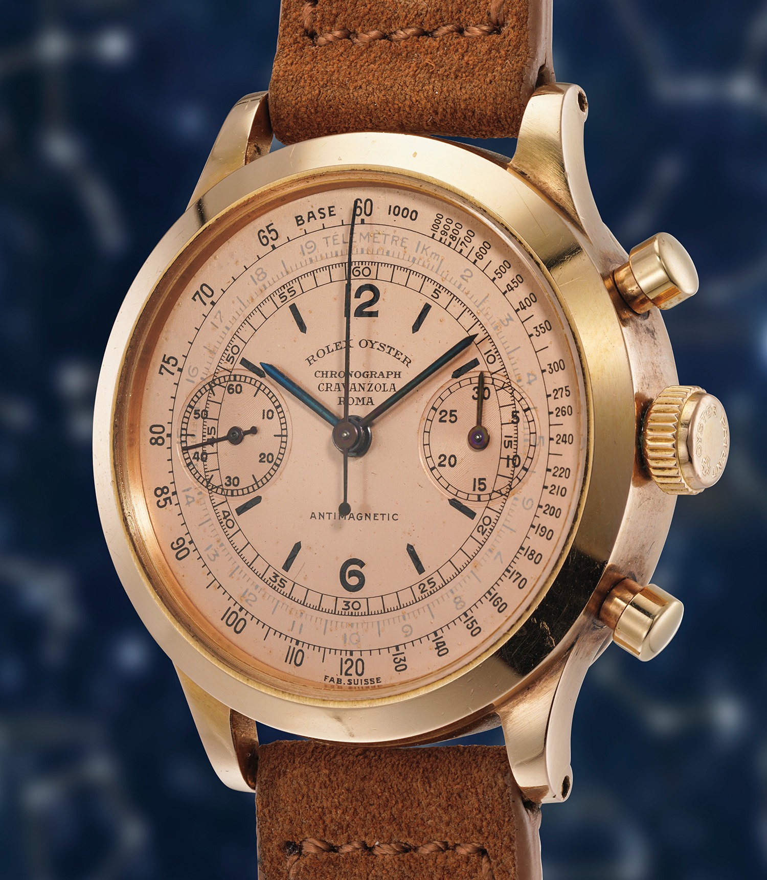 Rolex Chronograph 3525 Black 1942 Important Watches of