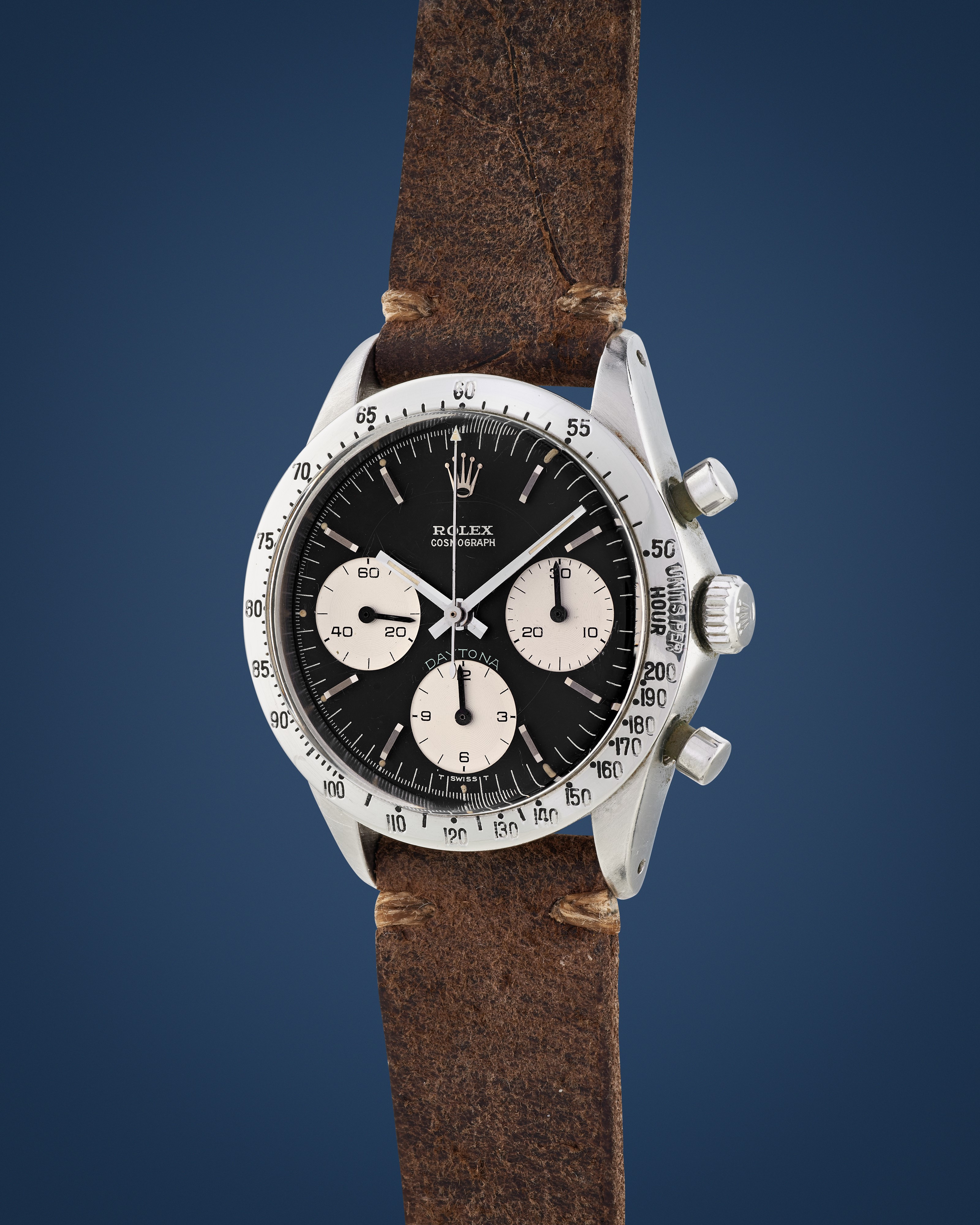 Rolex Daytona 6239 Stainless steel Black 1964 Dealer EveryWatch