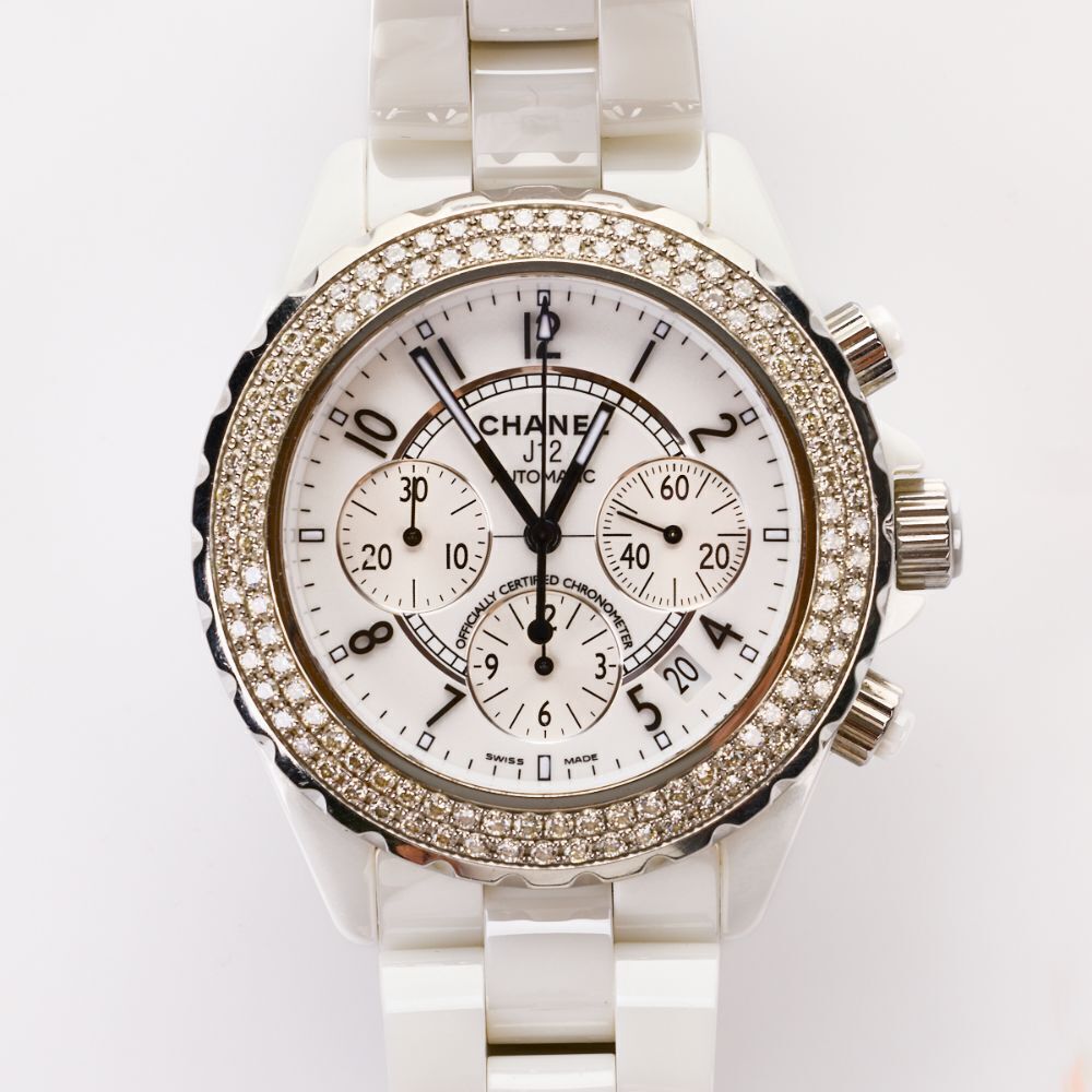 Chanel J12 H1008 Ceramic and Stainless steel White 2010 New