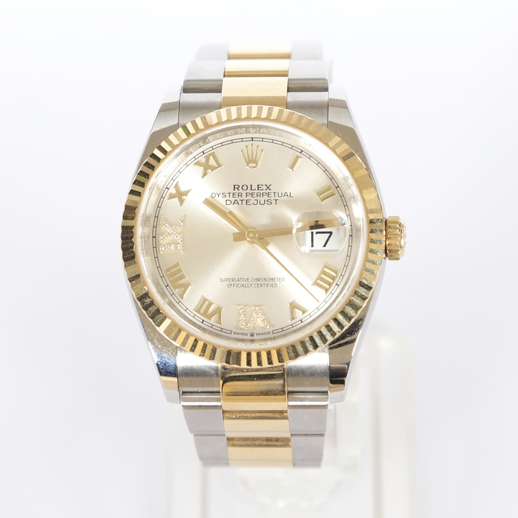 ちゃたろう　1205 Rolex Datejust 126233 Yellow gold and Stainless steel White