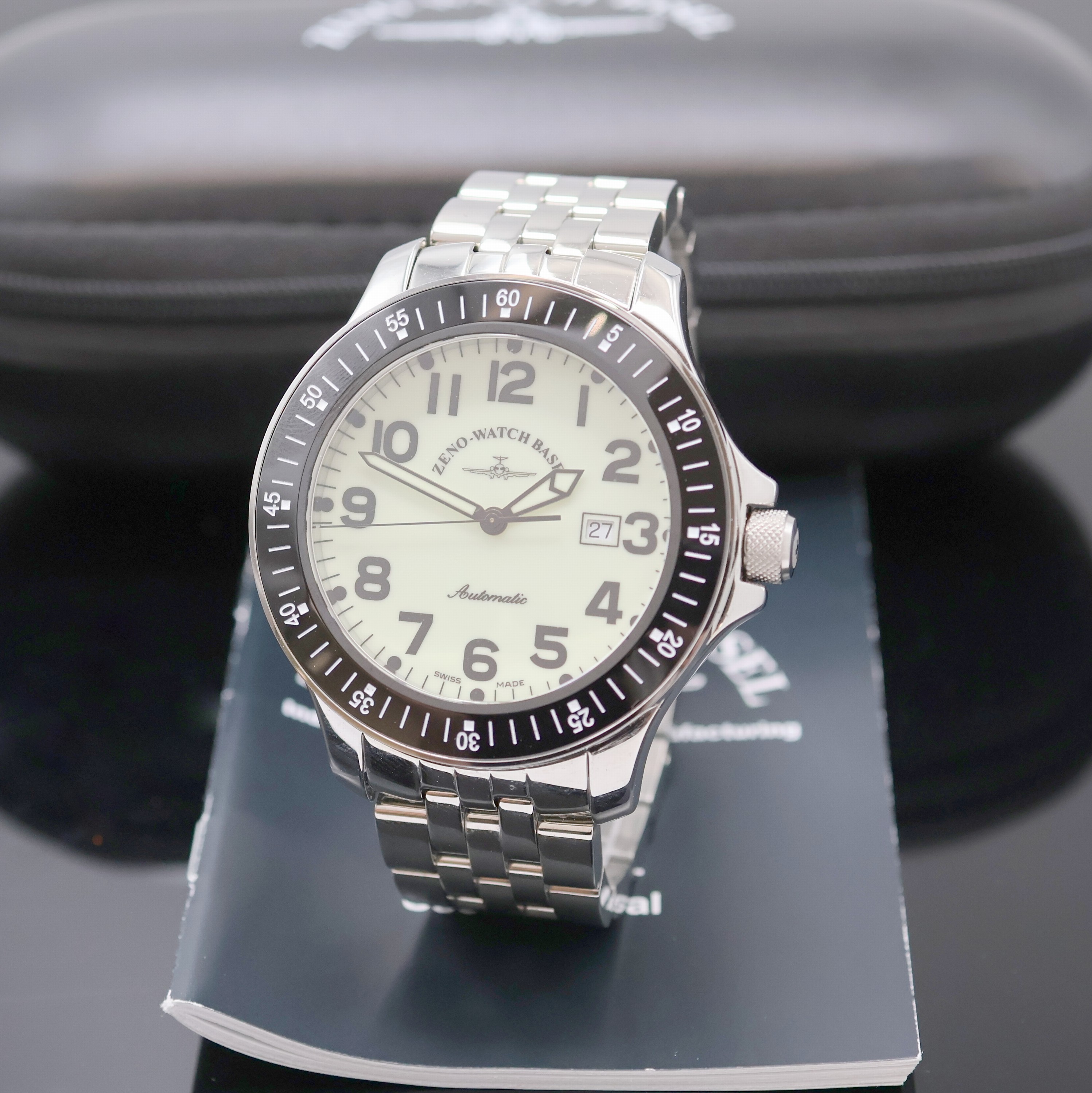 Zeno-Watch Basel B554Q-GMT Black 2023 | Dealer | EveryWatch