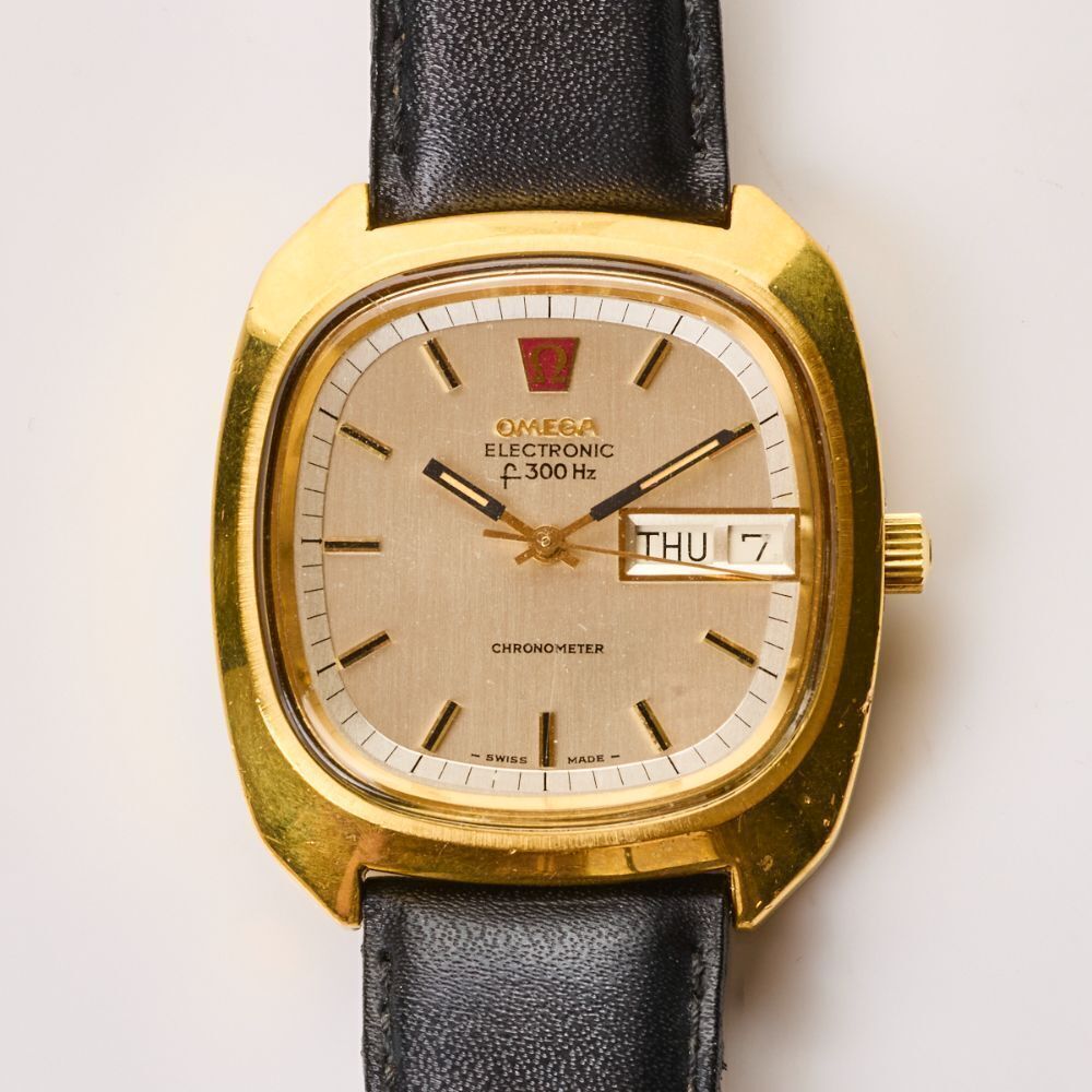 Omega Electronic F300HZ 198.0076 Stainless steel and Gold-plated