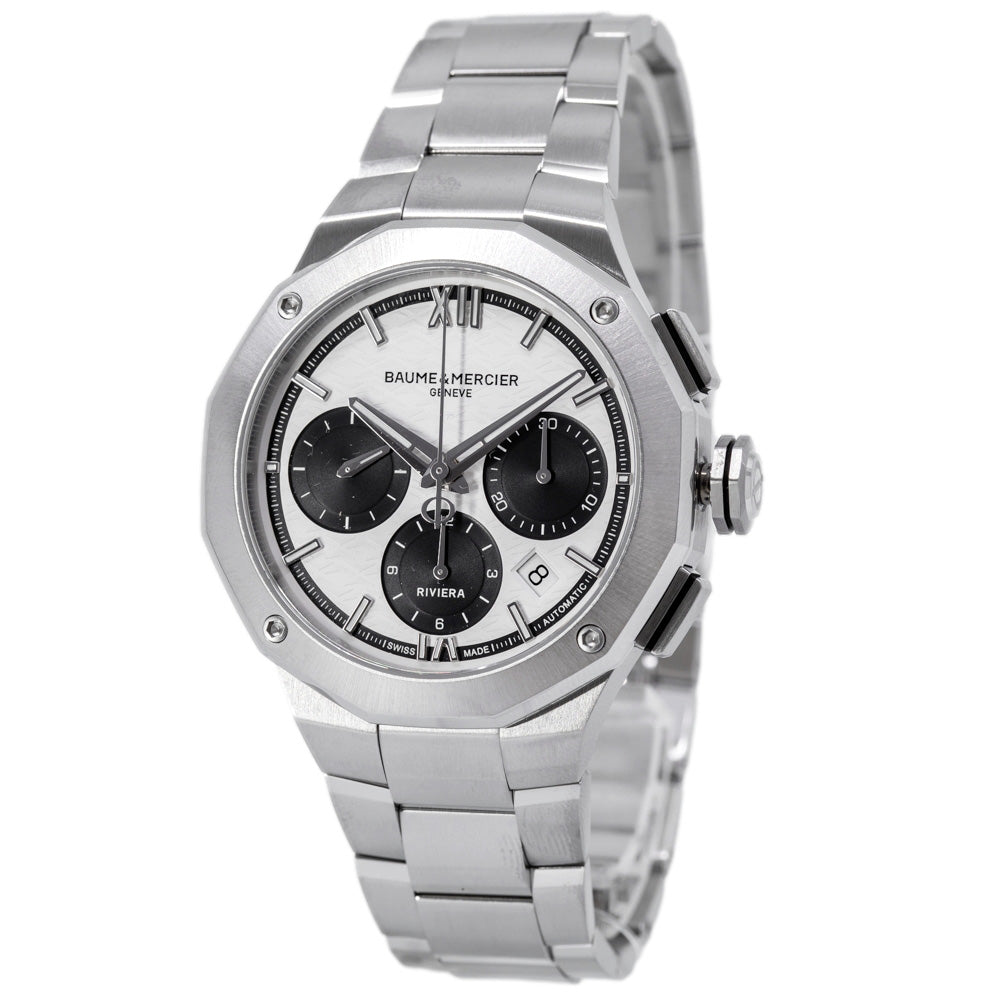 Baume & Mercier Riviera 65605 Stainless steel Black | Dealer