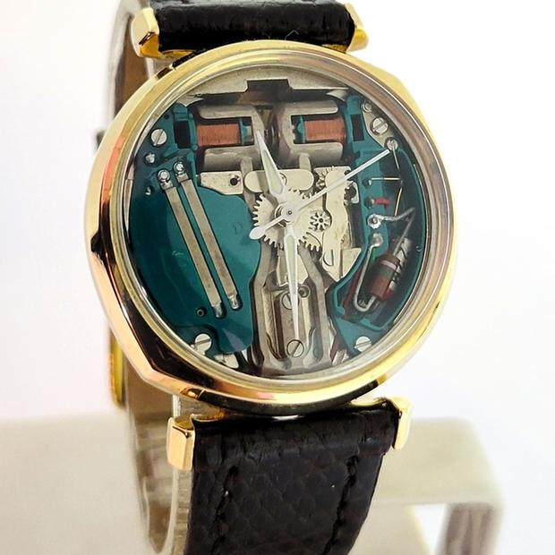 Mens Vintage Solid 14k Yellow Gold Bulova Accutron Watch | eBay