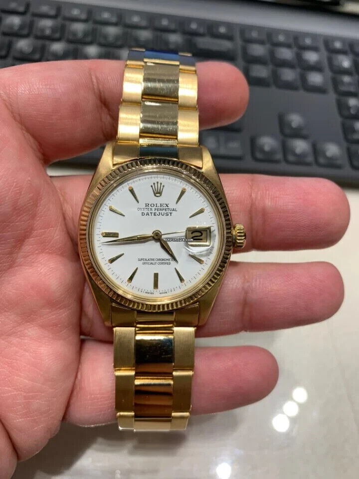 Rolex Datejust 6605 Yellow gold Silver 1956 Important Watches II