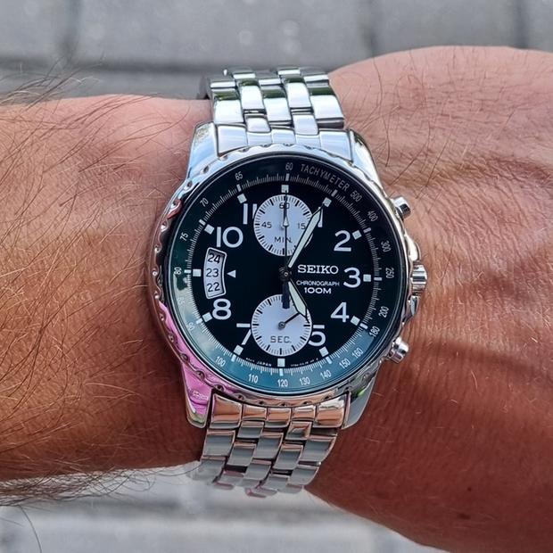 セイコー クロノグラフ 7T94-0AH0 Seiko Chronograph 7T94-0AH0 Stainless steel Green 2008