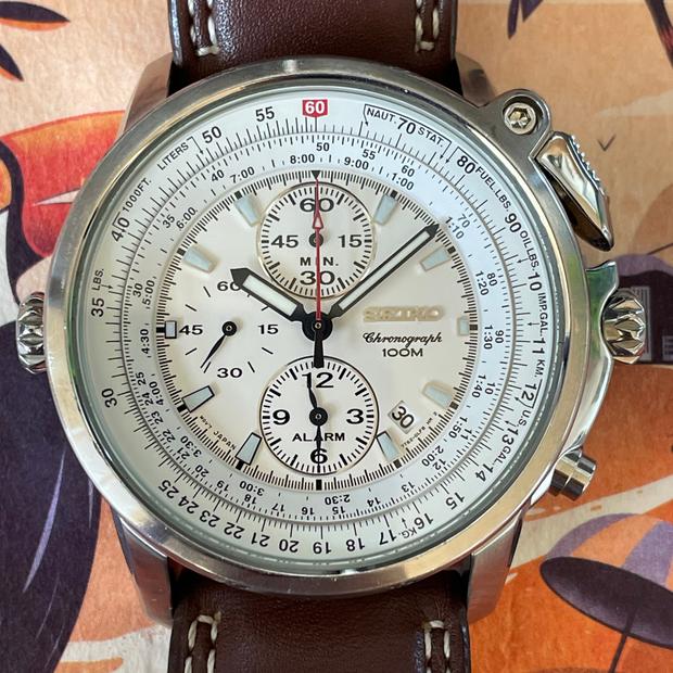ナビチップ プラントマン 331 seiko-chronograph-snab71p1-